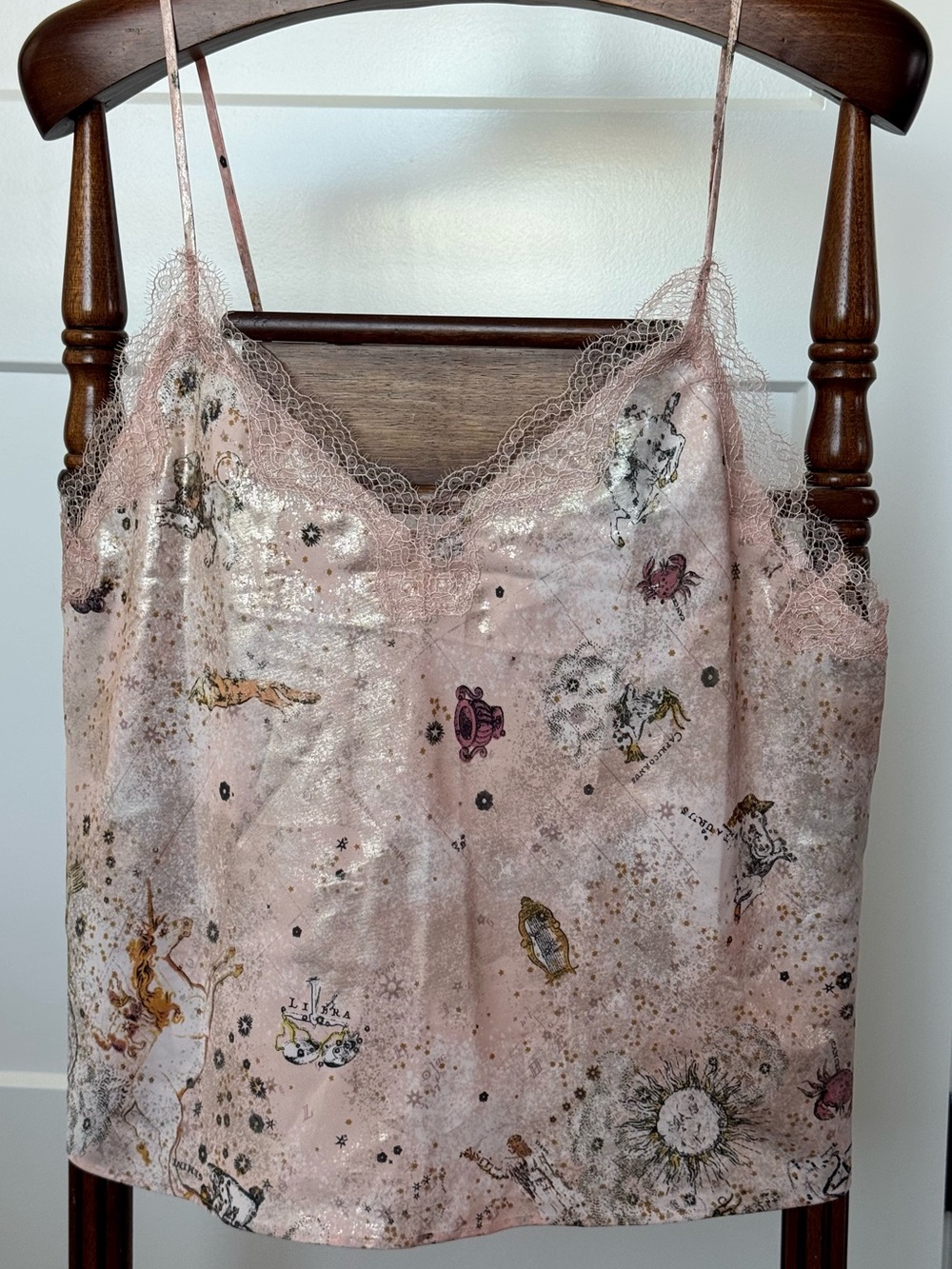 NWT Victoria’s Secret Celestial Zodiac Astrology Satin Lace Cami XXL